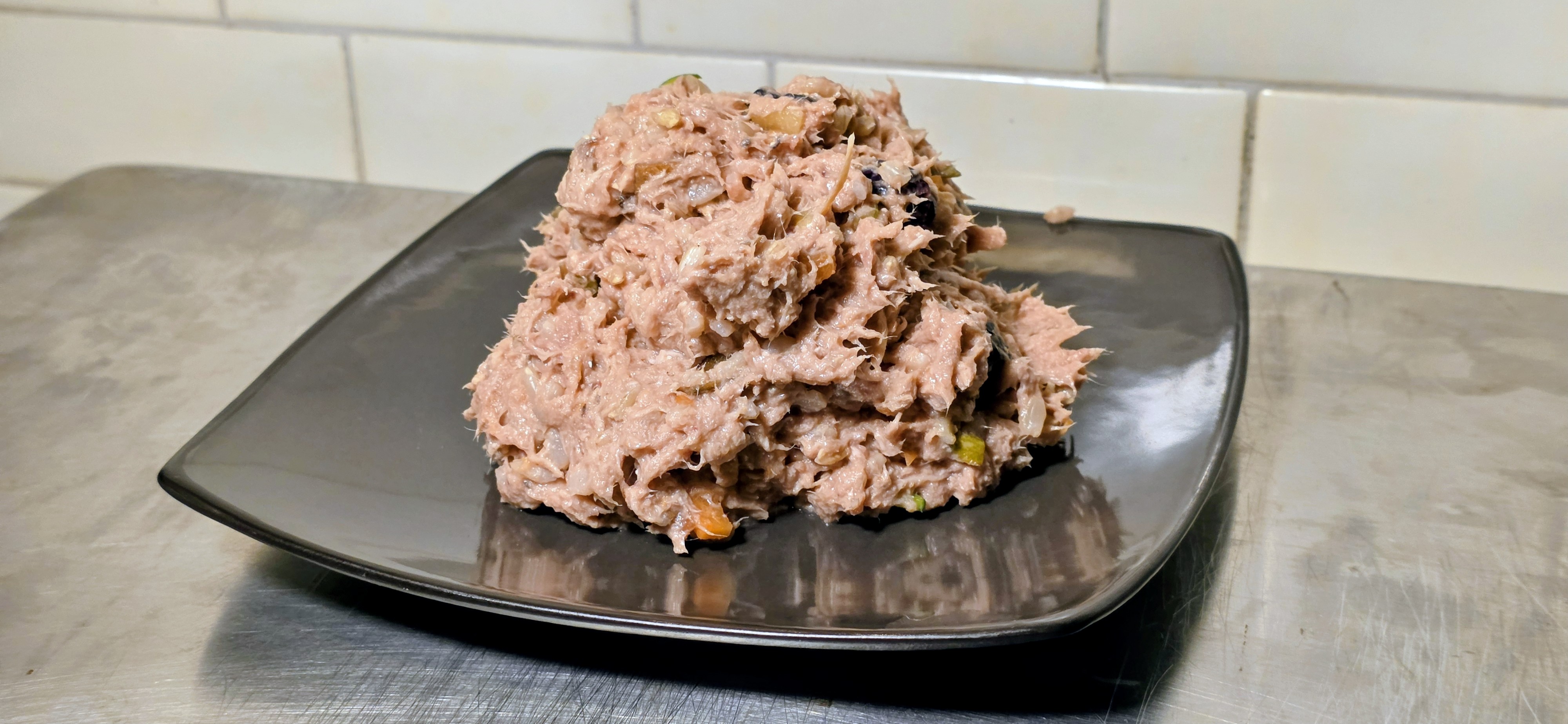 Gently braised fresh dog food