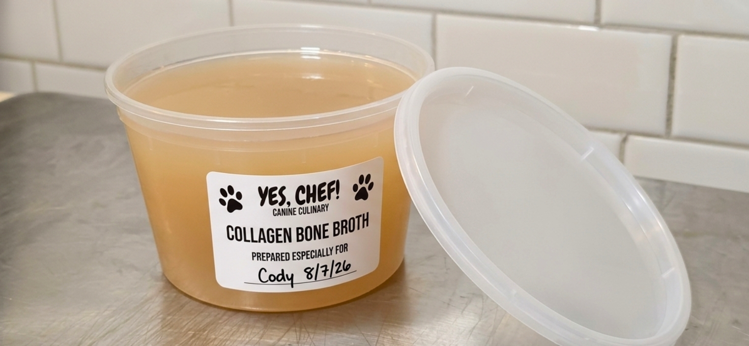 Thick collagen bone broth for dogs